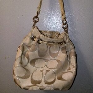 Coach Tan Bucket Bag